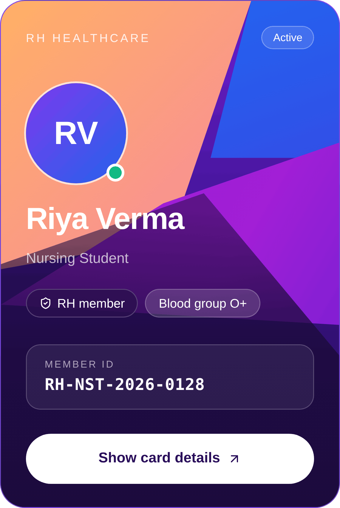 RH membership card